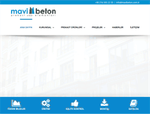 Tablet Screenshot of mavibeton.com.tr